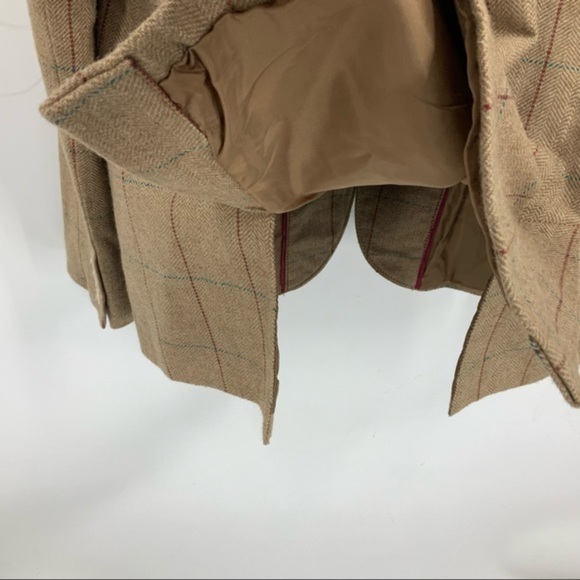 Eddie Bauer wool blend herringbone check double button lined blazer jack… - Picture 14 of 16